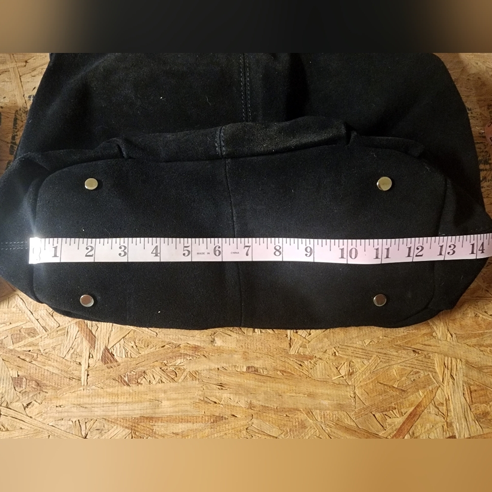 CZ‎ Falconer Womens Blk Suede Leather Hobo Bag - Picture 7 of 11